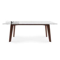 Bàn ăn chân gỗ mặt đá 1m6 Howard-16E