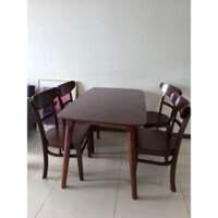 Bàn ăn cơm 4 ghế gỗ đương nhiên vương quyền - bộ gồm 1 bàn và 4 ghế  - bh 1 năm