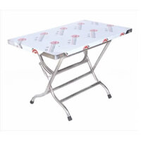 bàn ăn cơm  gấp gọn bền đẹp láng bóng kt 70x120 cao 75cm