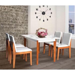 Bàn ăn đẹp hiện đại bằng gỗ Hòa Phát HGB62B + 4HGG62