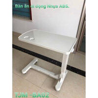 Bàn ăn di động đa năng TJM-BA02 Nhựa Cao Cấp- Gấp gọn, chỉnh chiều cao