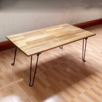 Bàn ăn gấp gọn gỗ tre Hàn quốc - nội thất bếp uy tín Hà Nội