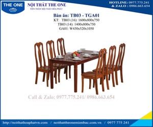 Bàn ăn gỗ Hòa Phát TB03