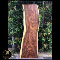 Bàn ăn gỗ me tây nguyên tấm dáng tự nhiên (KT 230x63-72x5cm)