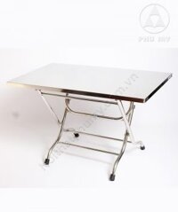 Bàn ăn inox chân gấp Phú Mỹ B23
