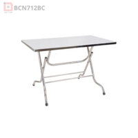 Bàn Ăn Inox Gấp Gọn Chữ Nhật BCN712BC – Cứng Cáp, Tiện Dụng Cho Mọi Không Gian