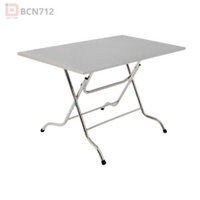 Bàn Ăn Inox Gấp Gọn Hình Chữ Nhật BCN712B – Cứng Cáp Hơn, Tiện Dụng Hơn