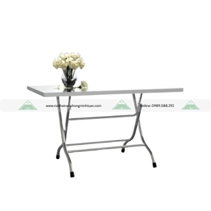 Bàn ăn inox gấp Xuân Hòa BI-1270-304