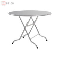 Bàn Ăn Inox Tròn Gấp Gọn BT100 – Nhỏ Gọn, Tiện Lợi, Đa Năng
