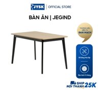 Bàn ăn | JYSK Jegind | gỗ công nghiệp/gỗ cao su | trắng/sồi D130xR80xC75