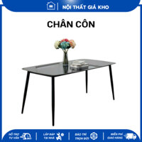 Bàn ăn mặt đá ceramic chân côn - Bàn ăn nhập khẩu 1m2, 1m4, 1m6, 1m8