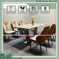 Bàn ăn thông minh kéo dài 2 đầu mặt đá ceramic bóng kết hợp cùng ghế Y59 - Bộ bàn ăn 12 ghế 15 ghế