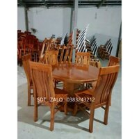 bàn ăn tròn gỗ xoan đào
