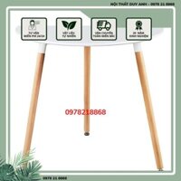 Bàn ăn tròn mặt gỗ công nghiệp MFC HFC-BCF603-60 cao cấp