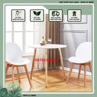 Bàn ăn tròn mặt gỗ công nghiệp MFC HFC-BCF603-60 cao cấp