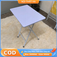Bàn ăn xếp gọn chân cao cỡ lớn 50x70cm chân cao 72cm gấp gọn tiết kiệm diện tích khi không sử dụng