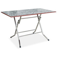 Bàn ăn Xuân Hòa chân Inox mặt Composite BM- 0712V