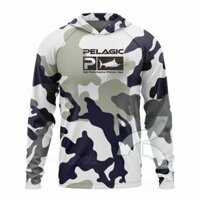 Bán Áo Sơ Mi Cá Pelagic Ngụy Trang Áo Phông Chống Nắng Quần Áo Câu Cá Camisa De Pesca Thoáng Khí Chống Tia UV Bộ Đồ Câu Cá