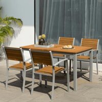 Bàn Ban Công Ngoài Trời Barcelona-Lynx Mặt Chữ Nhật 140x80 (chưa bao gồm ghế)
