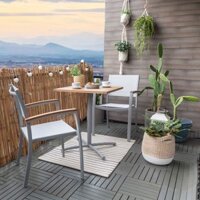 Bàn Ban Công Ngoài Trời Barcelona–Hydra Mặt Vuông 61x61 (chưa bao gồm ghế)