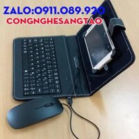Bán bao da bàn phím cao cấp kèm chuột - dùng cho điện thoại android (iphone không dùng được)