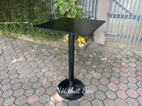 Bàn bar chân sắt trụ mặt vuông MFC mã BBA88