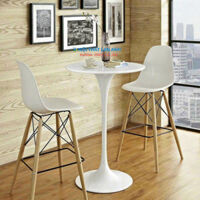 Bàn Bar Tulip Chân Sắt Mặt Gỗ