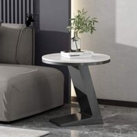 Bàn bên Bàn cà phê Lưu trữ đôi Bàn mini Ghế sofa góc Bàn tròn nhỏ Chân khung thép BTS043 DECOR KINGDOM
