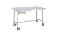 Bàn bếp inox có 1 hộc tủ  – gia công theo nhu cầu thực tế của khách hàng