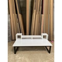 Bàn bệt chân sắt gỗ mdf có kèm kệ loa màu tuỳ chọn 1m2 x 60 x 35cm