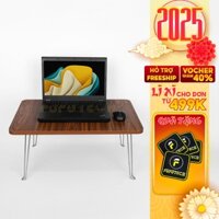 Bàn bệt Gấp gọn Mini Bo góc, Chân thép Mặt gỗ MDF cao cấp - FUFUTECH