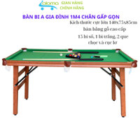 Bàn Bi-a Bida Bằng Gỗ Cỡ Lớn Table TTP-140 Kích Thước 140x61x78cm Cao Cấp Bền Đẹp