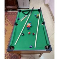 Bàn Bi - Da Mini Gỗ  , Cỡ Lớn 92x52x73cm , Bàn Bi Da, Bi Da Trẻ Em 6 Lỗ To Nhất, Đại