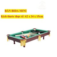 Bàn bi da mini kích thước 60x30x15cm giải trí siêu hot tại nhà có ảnh trực tiếp sản phẩm