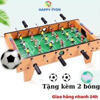 Bàn bi lắc bóng đá 6 tay bằng gỗ - Bàn bi lắc mini tặng kèm 2 bóng