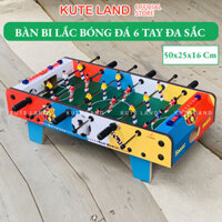 Bàn bi lắc bóng đá bằng gỗ 50x25x16 cm bản đặc biệt đội bóng Real & Barca nhiều màu sắc BILAC6