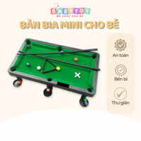 Bàn Bia Mini Giá Rẻ Cho Bé, 10 Bi Đánh Số, Mặt Bàn Nỉ Không Bong, Nhựa Cao Cấp Đồ Chơi An Toàn Cho Bé BT41