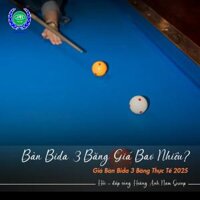 Bàn bida 3 băng giá bao nhiêu? Giá bàn bida 3 băng thực tế 2025