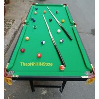 Bàn BiDa Cỡ Lớn 140x65x82cm (1.4m) Gấp Gọn Cho Trẻ Em Và Người Lớn, BiDa 6 Lỗ Cao Cấp, Đủ Phụ Kiện