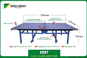 Bàn bóng bàn Bình Minh SD97