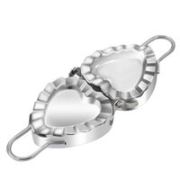 Bán buôn 1 Dụng cụ bọc bánh bao hình trái tim Khuôn bánh bao bằng thép không gỉ (Bạc)