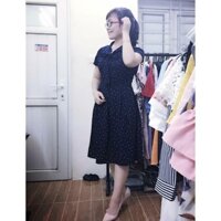 Bán buôn (đã cập nhật)Đầm xòe cổ nơ chấm bi CC27 cao cấp ❤️FREE SHIP❤️ giá rẻ