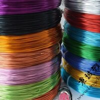 Bán buôn dây tròn màu oxy hóa 1.5mm*1000g, dây nhôm màu oxy hóa cho xe đạp DIY thủ công
