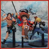 ◘Bán buôn hoạt hình One Piece Running Three Brothers Ba lô Sabo Ace Luffy Mô Đồ trang trí làm bằng tay