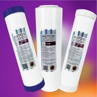 [Bán Buôn - Sỉ] Combo 10 Bộ 3 lõi lọc thô số 1, 2, 3 chính hãng Mutosi, dùng cho máy lọc nước RO