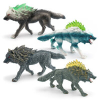 ❤Bán buôn thời gian có hạn❤Mô Phỏng Truyền Thuyết Phương Tây Huyền Thoại Warcraft Mô Hình Động Vật Trẻ Em Nhận Thức Lông Vàng Sói Tuyết Băng Sói Đồ Trang Trí Đồ Chơi Trẻ Em Quà Tặng