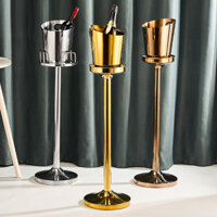 Bán buôn trong kho, giao hàng trong ngày, giá đỡ xô đá bằng thép không gỉ dày kiểu châu Âu, giá đỡ xô rượu KTV, giá đỡ xô rượu đứng, giá đỡ rượu tại nhà