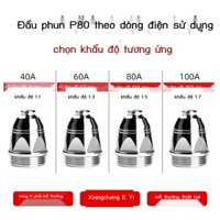 Bán buôn vòi cắt plasma P80 điện cực phun máy súng dây hafnium phụ kiện đóng hộp