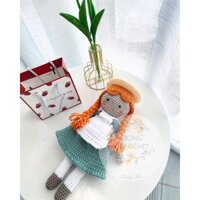 Bạn búp bê tóc bím carot 🥕 len xinh cho bé {crochet} 🧶