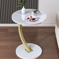 Bàn cà phê nhỏ sang trọng trang trí ban công, kệ đầu giường chân sắt phong cách hiện đại
